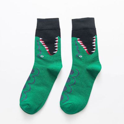 Fashion Happy Socks Women milk Food painting