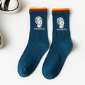 Fashion Happy Socks Women milk Food painting