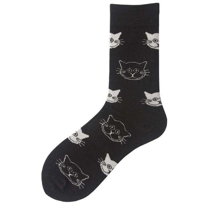 Fashion Happy Socks Women milk Food painting