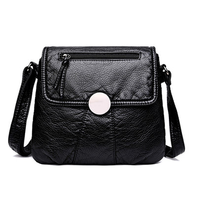 Black Small Women Messenger Handbag Purses