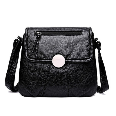 Black Small Women Messenger Handbag Purses