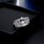 Fashion Silver Rings Crystal Heart Rings Crown
