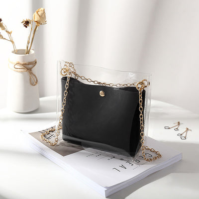 Luxury Handbag Women Transparent Bucket Bag