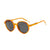 Wood Sunglasses women Round bamboo Mirror