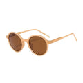 Wood Sunglasses women Round bamboo Mirror