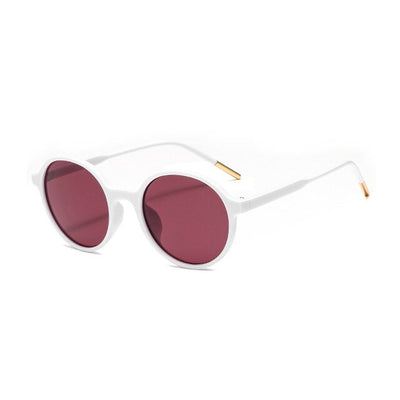 Wood Sunglasses women Round bamboo Mirror