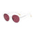 Wood Sunglasses women Round bamboo Mirror