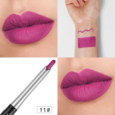 Professional Matte Lipstick Lip Liner Pencil Set