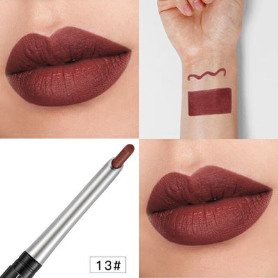Professional Matte Lipstick Lip Liner Pencil Set