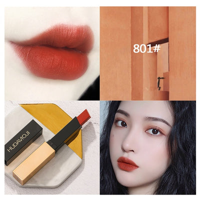 Waterproof long lasting sexy red lipstick nude
