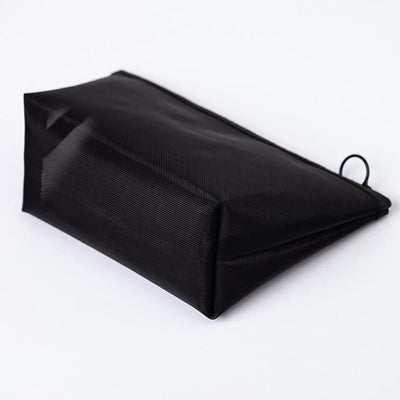 Transparent Makeup Bag Black Mesh Storage