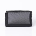 Transparent Makeup Bag Black Mesh Storage