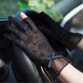 Gloves Female Thin Elastic Ice Silk Non-Slip Driving