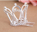 Hair Combs Clear Stone Crystal Mini Tiara
