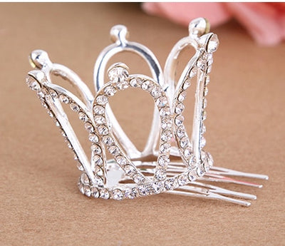Hair Combs Clear Stone Crystal Mini Tiara