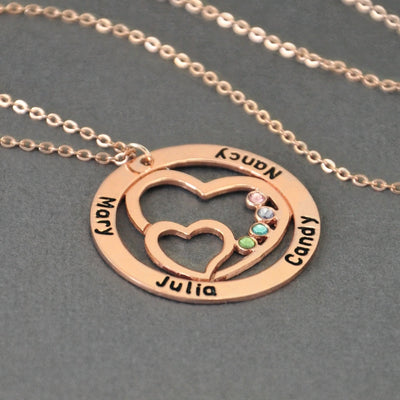 Personalized Name Necklace with Birthstone