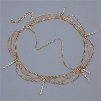 Crystal Hair Cuff Arabian Bridal Hair Accessories