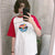 Letter Printed Cute Loose Causal T-shirts