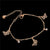 Butterfly charm anklet bracelet for women