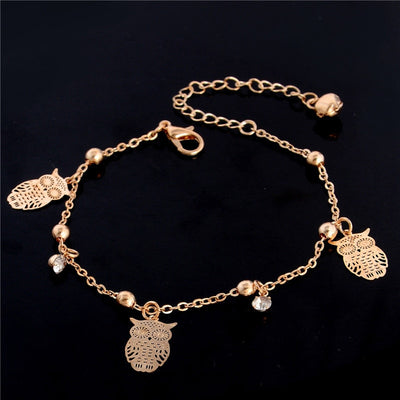Butterfly charm anklet bracelet for women