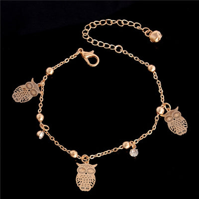 Butterfly charm anklet bracelet for women