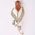 Fashion Jewelry Vintage Gold Brooch Pins Austria
