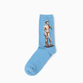 Famous Oil Painting Series Men Socks Funny