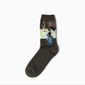 Famous Oil Painting Series Men Socks Funny