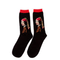 Famous Oil Painting Series Men Socks Funny