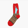 Famous Oil Painting Series Men Socks Funny