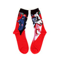 Famous Oil Painting Series Men Socks Funny