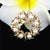 Leaves imitation pearl wreath texture Upscale brooch