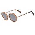Zebra Wood Bamboo Sunglasses Oval Glasses