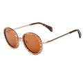 Zebra Wood Bamboo Sunglasses Oval Glasses