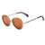 Zebra Wood Bamboo Sunglasses Oval Glasses