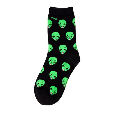 Fashion Unisex Cartoon Cat Art Funny Alien