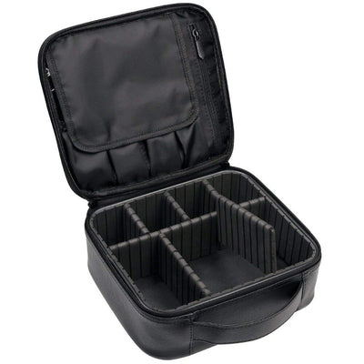 Makeup Case Travel Cosmetic Bag Leather Organizer