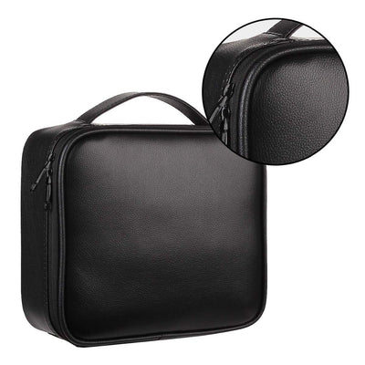 Makeup Case Travel Cosmetic Bag Leather Organizer