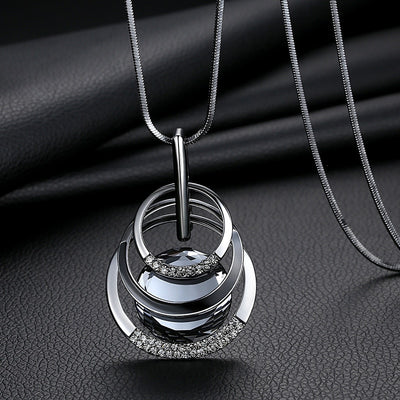 Crystal Women Necklaces & Pendants Silver