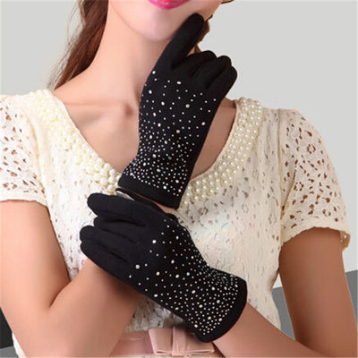 Autumn Winter Fashion Ladies Cashmere Gloves
