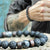 Natural Lava Rock Stone Beads Strand Bracelet