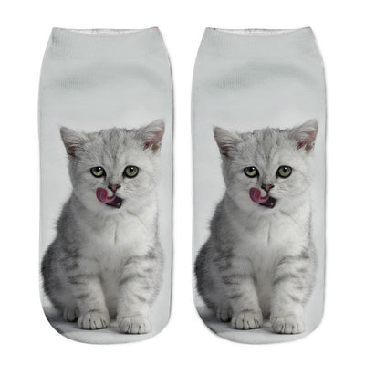 Cat Design Fashion Unisex Christmas Gift Socks