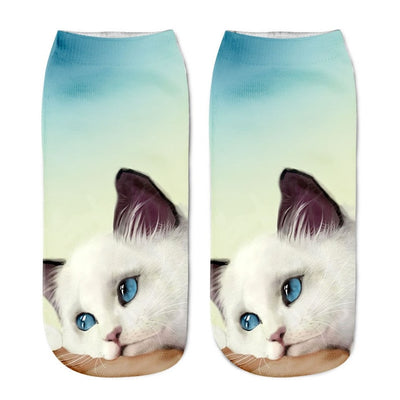 Cat Design Fashion Unisex Christmas Gift Socks