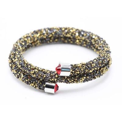 Single Circle Crystal  Rhinestones Cuff Multi-layer