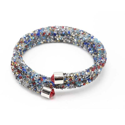 Single Circle Crystal  Rhinestones Cuff Multi-layer