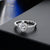 Fashion Crystal Heart Shaped Wedding Rings