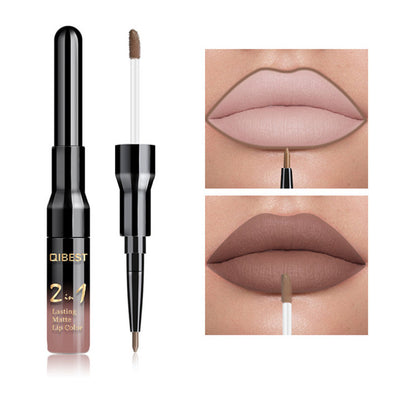 Double Head Liquid Matte Lipstick Lip Gloss