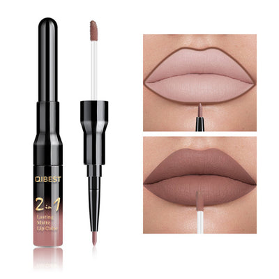 Double Head Liquid Matte Lipstick Lip Gloss