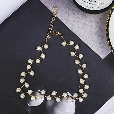 Statement Necklace Charm Simulated Pearl