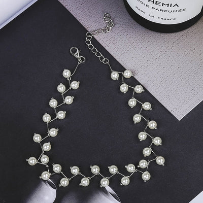 Statement Necklace Charm Simulated Pearl